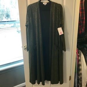 NWT LULAROE SARAH CARDIGAN, green medium